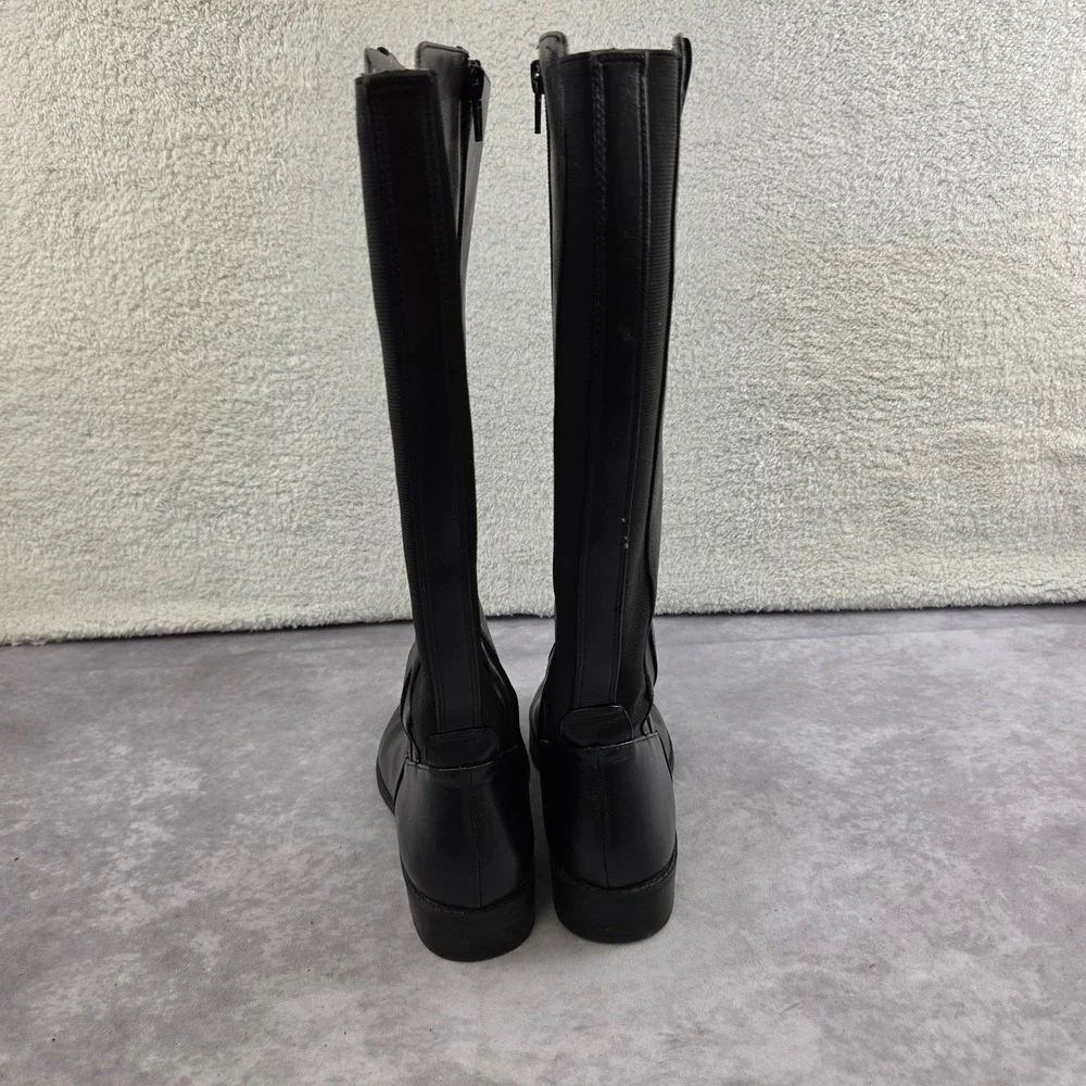 LifeStride Simply Comfort Black Wide Calf Tall Riding Boots Womens 7M WC